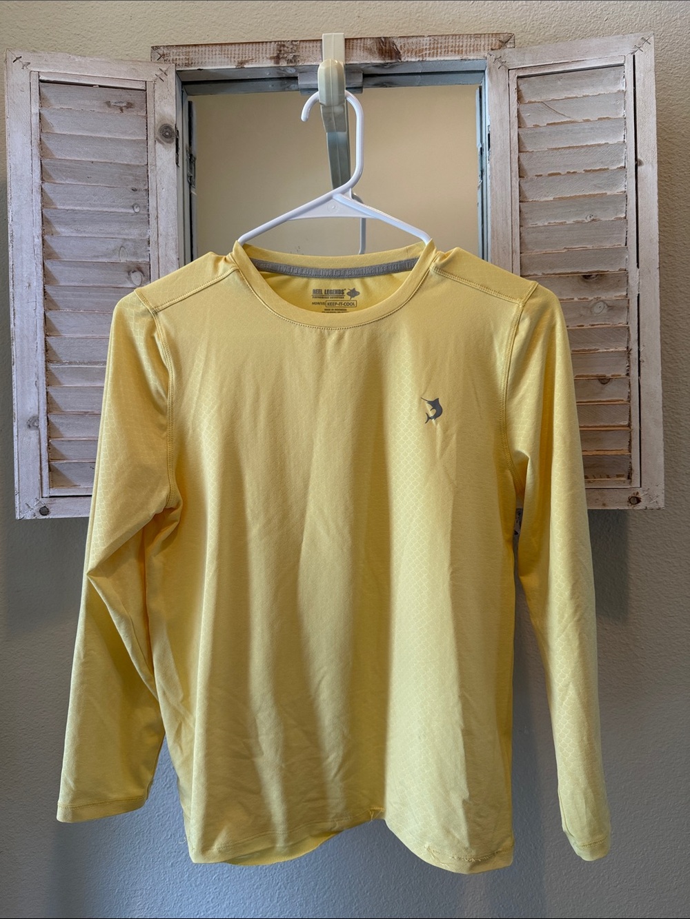 Reel Legends Kids Long-Sleeve Rashguard - Yellow